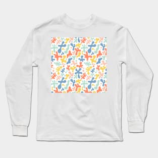 Abstract Organic Shapes Long Sleeve T-Shirt